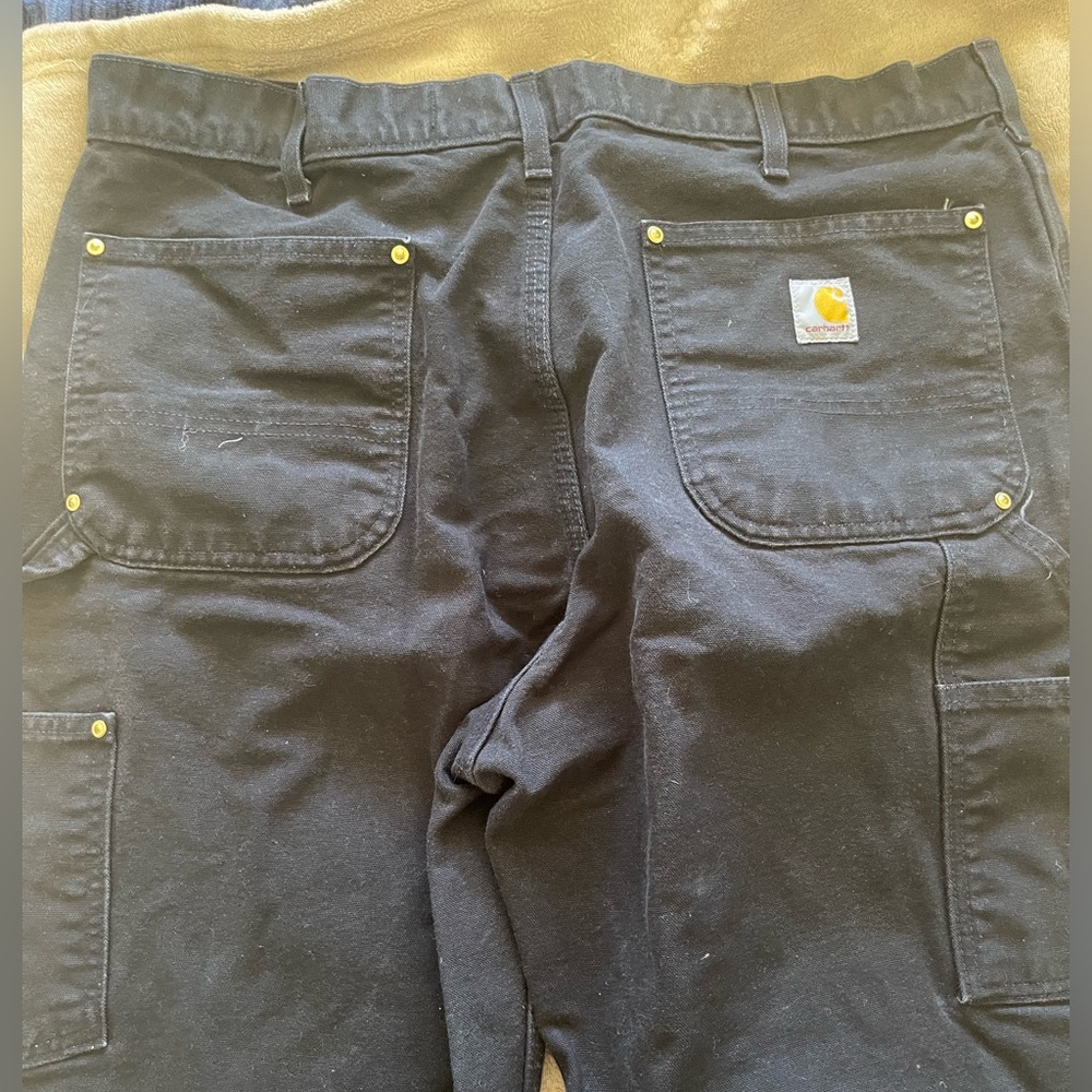 Worn only a few times! Black carhartt work pants 38x30